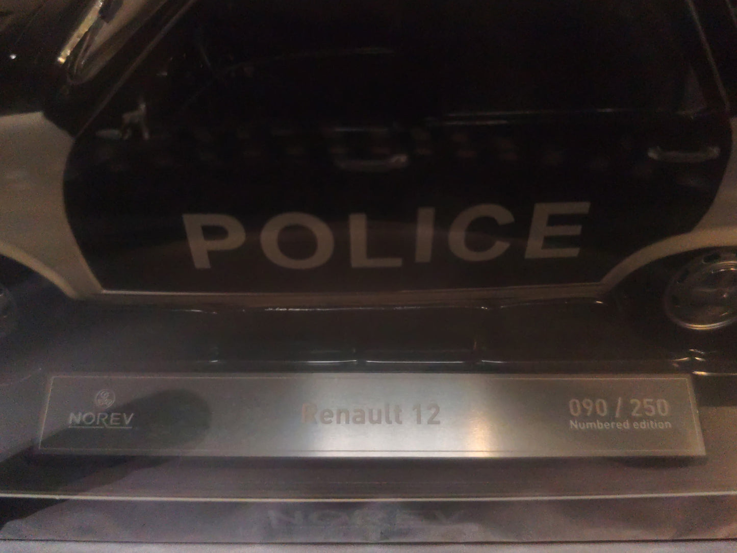 RENAULT 12 POLICE 1973 NUMÉROTÉ 090/250 1/18 185262 NOREV