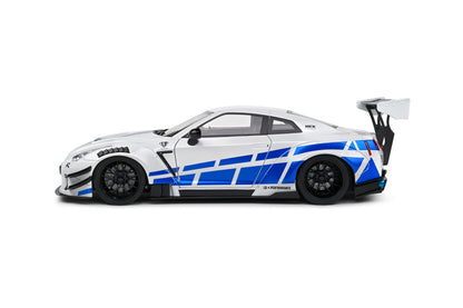 Nissan GT-R (R35) W/ Liberty Walk Body Kit 2.0 – White & Blue Stripes 2024