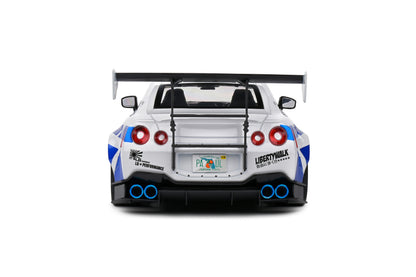 Nissan GT-R (R35) W/ Liberty Walk Body Kit 2.0 – White & Blue Stripes 2024