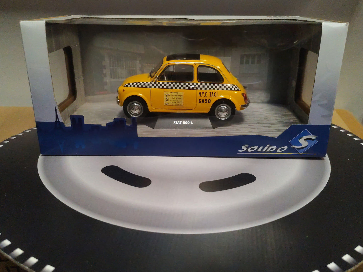 FIAT 500 TAXI NYC 1965 S1801407 SOLIDO