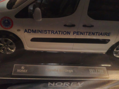 CITROËN BERLINGO "ADMINISTRATION PÉNITENTIAIRE" NUMÉROTÉ 051/100 1/18 NOREV