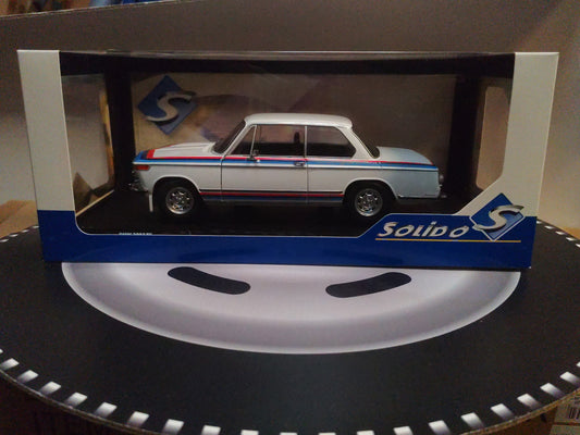 BMW 2002 Tii Turbo Evocation 1971 White 1/18 S1808602 SOLIDO