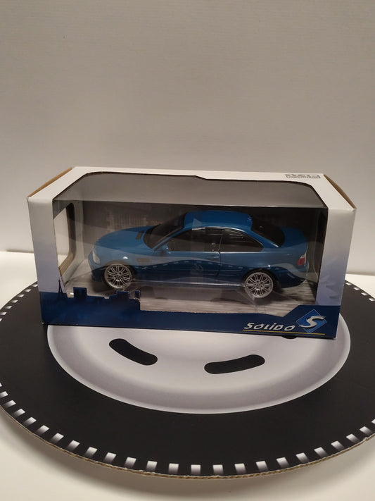BMW E46 M3 - LAGUNA SECA BLAU - 2000 1/18 S1806502 SOLIDO