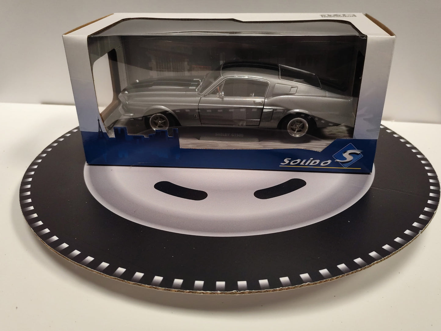SHELBY GT500 -GREY BLACK STRIPES 1969 1/18 S1802905 SOLIDO