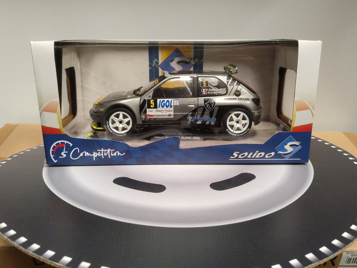 PEUGEOT 306 MAXI RALLYE DU MONT BLANC #5 F.DELECOUR / J.R.GUIGONNET 2021 1/18 S1808302 SOLIDO