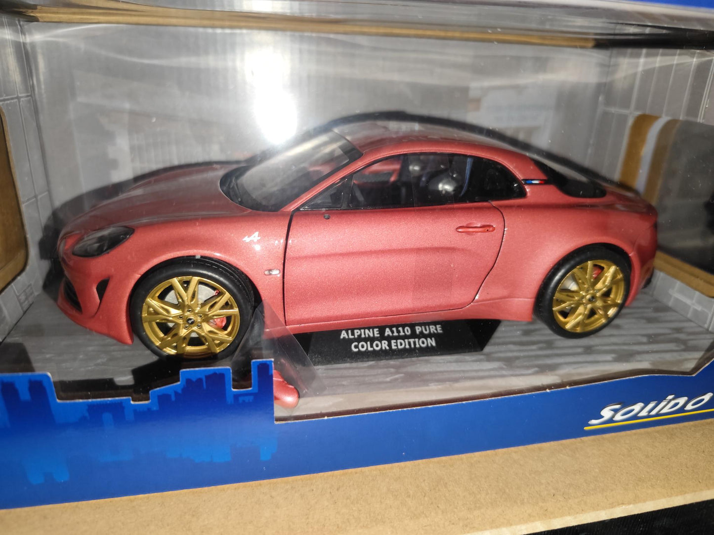 Alpine A110 Pure 2021 Rose Bruyère – Miniature 1/18 Solido S1801611