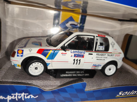 Peugeot 205 GTI 1988 Lombard RAC Rally #11 McRae – Miniature 1/18 Solido S1801715