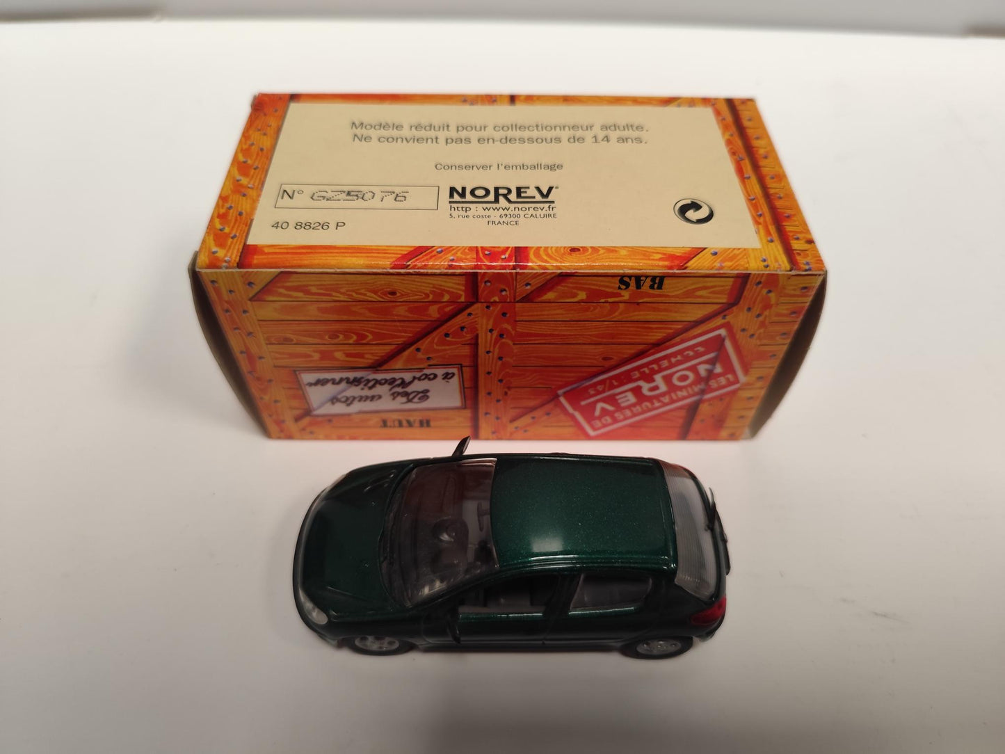 Peugeot 206 5 PORTES 1998 1/43 Norev
