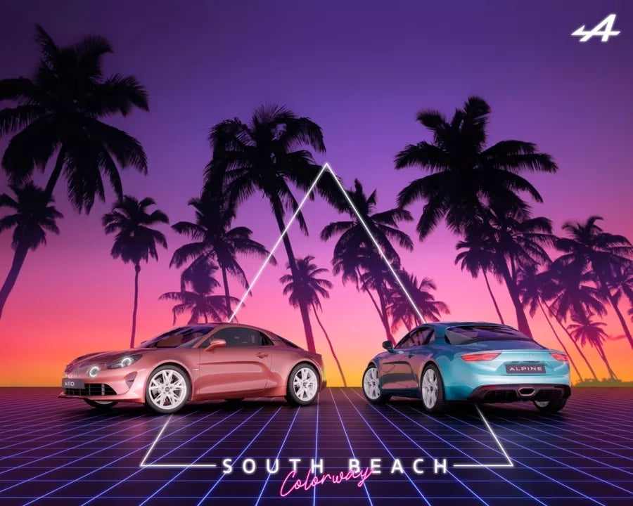 ALPINE A110 BLEU AZUR NOREV 1/18 SERIE BEACH