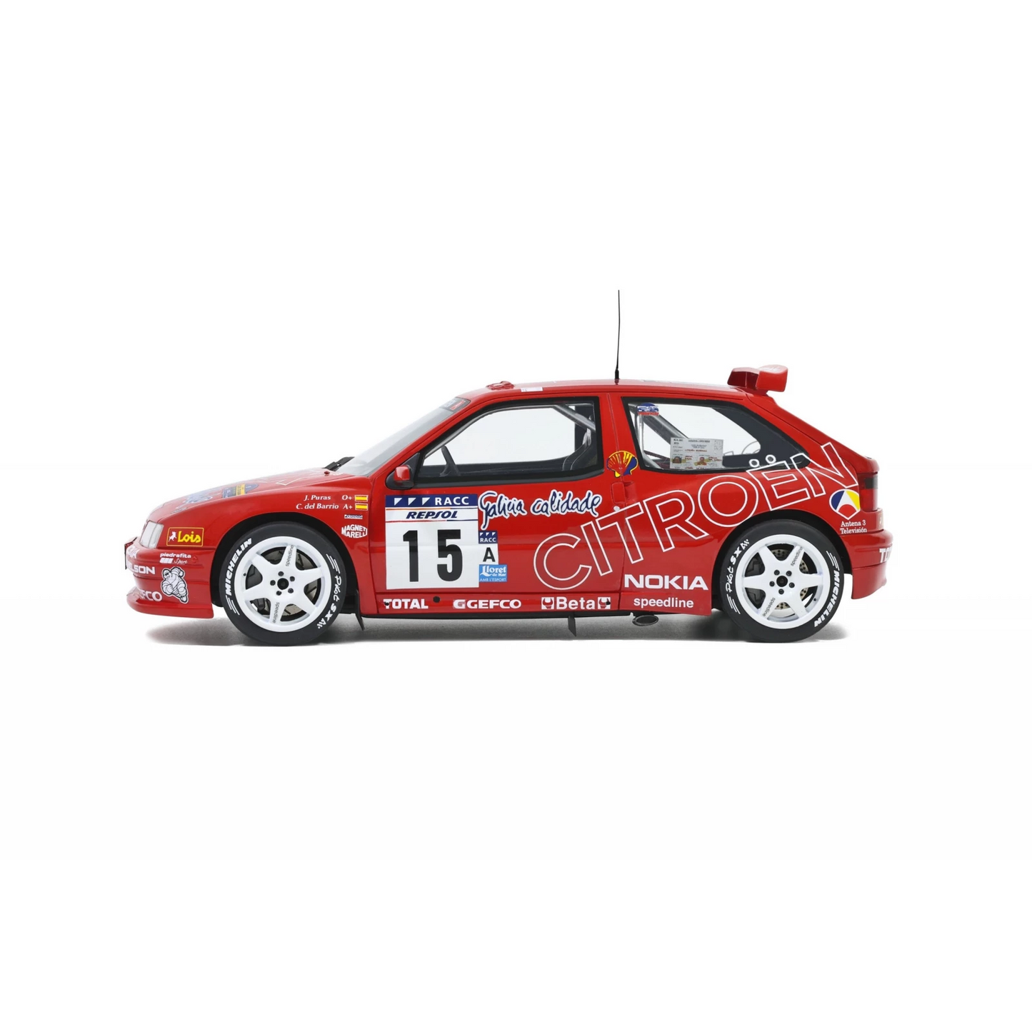 Citroen ZX Kit Car Red #15 J.Puras Rallye Catalunya 1997 1:18 Ottomobile OT432