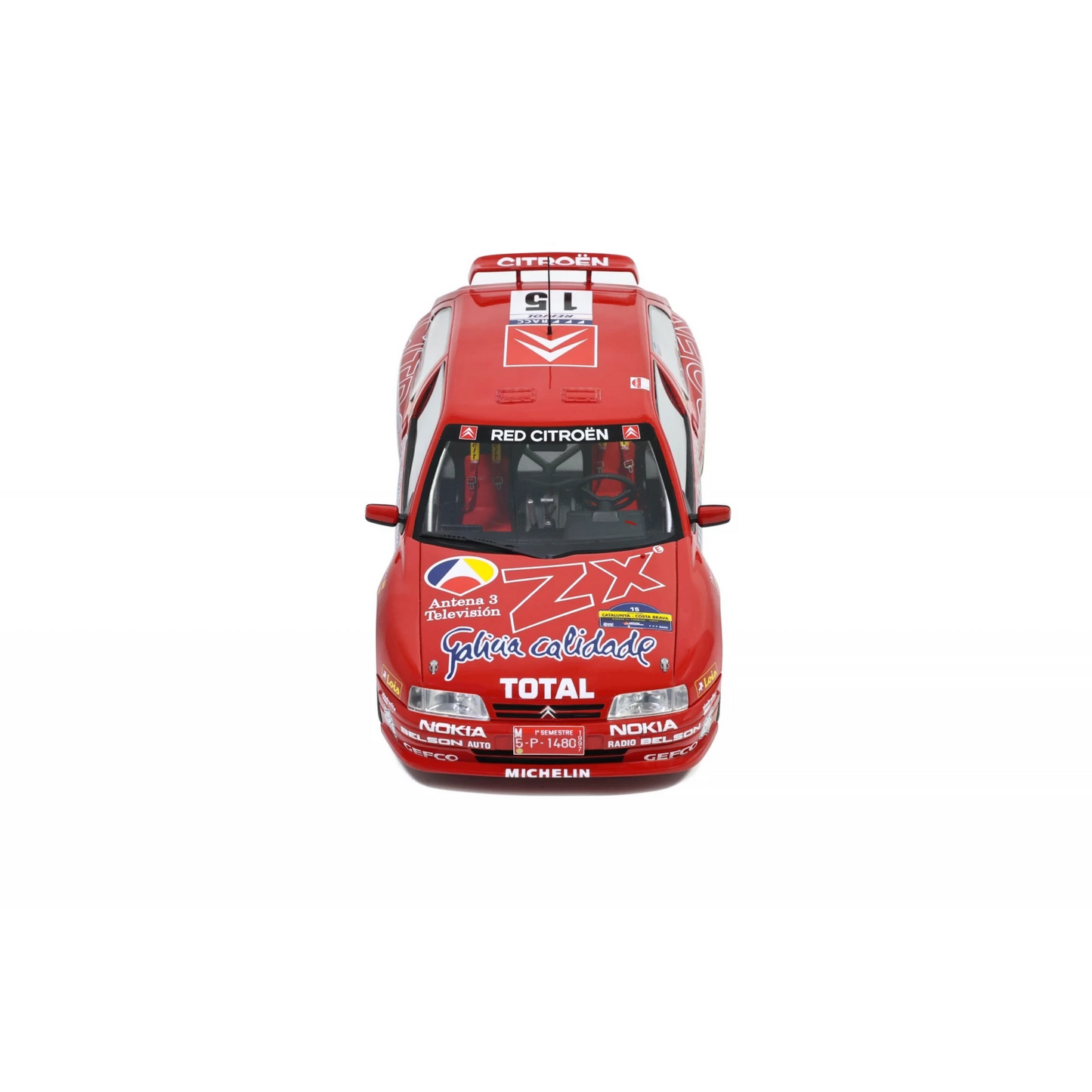 Citroen ZX Kit Car Red #15 J.Puras Rallye Catalunya 1997 1:18 Ottomobile OT432