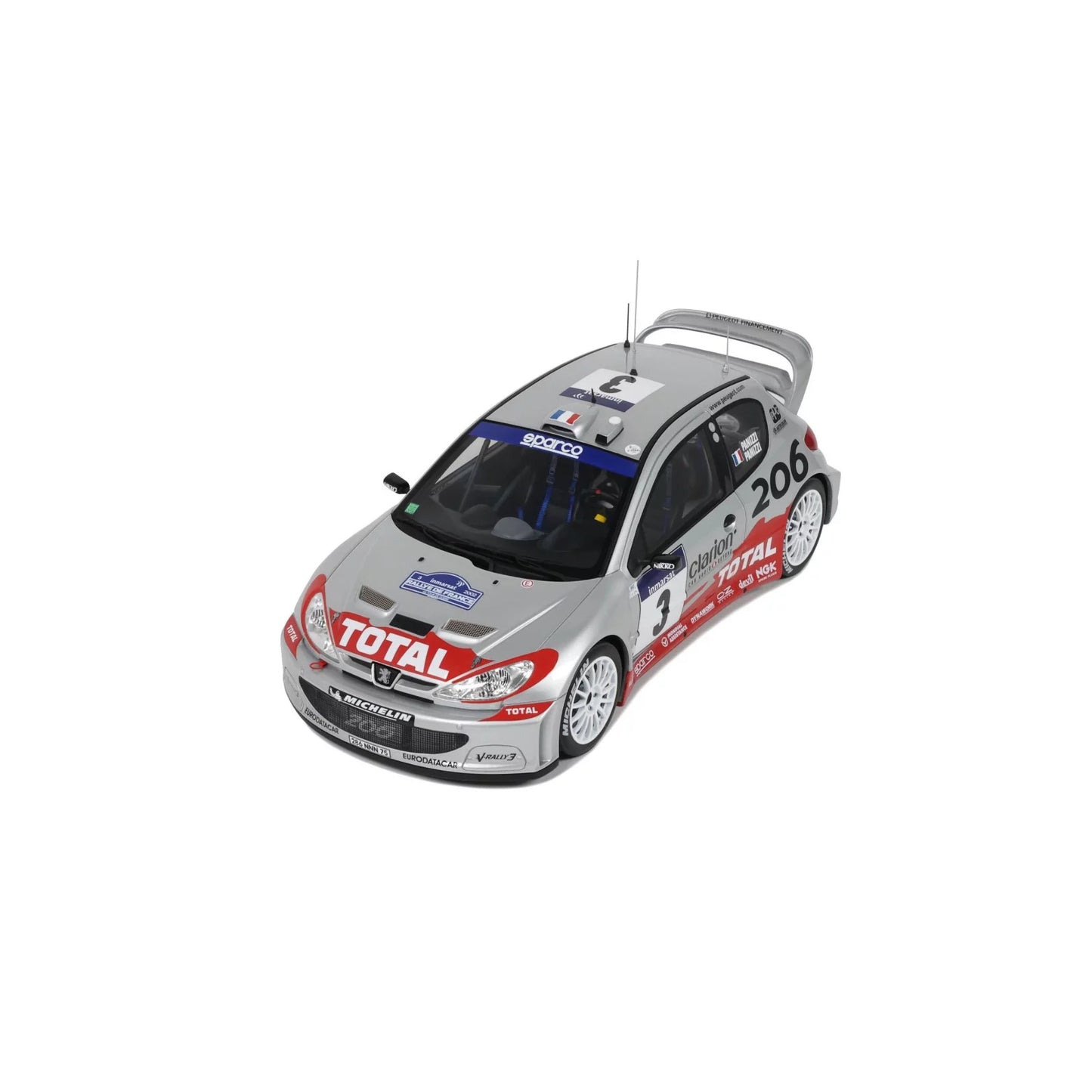Peugeot 206 WRC Tour de Corse 2002 OT1085 LIMITE A 2000 EXEMPLAIRE