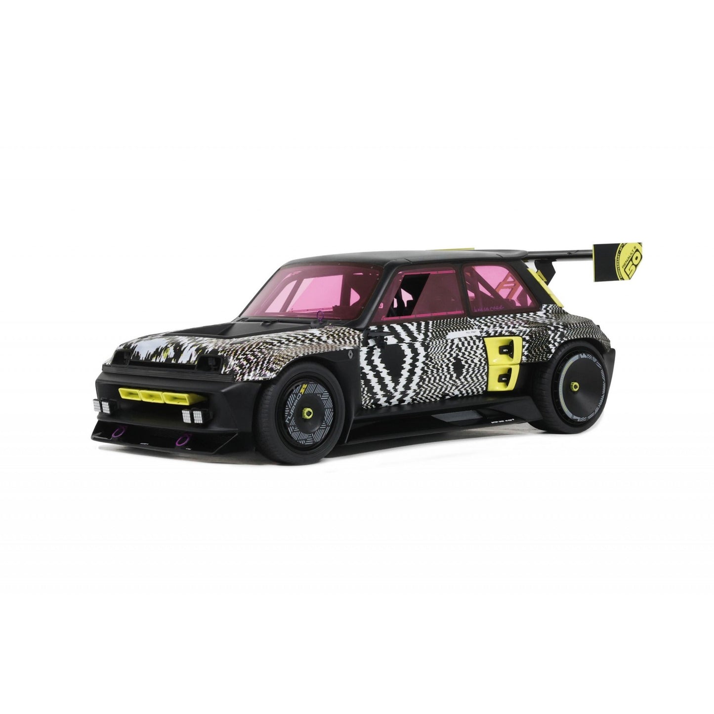 Renault 5 Turbo 3E 2022 jantes noir mat / jaune, blanc / noir OT447 1:18 OttO