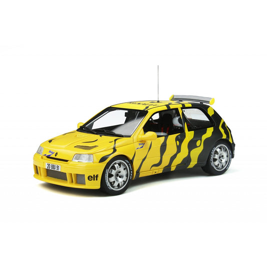 RENAULT CLIO MAXI PRESENTATION ZEBRA BLACK YELLOW 1995 OTTOMOBILE OT822 1/18
