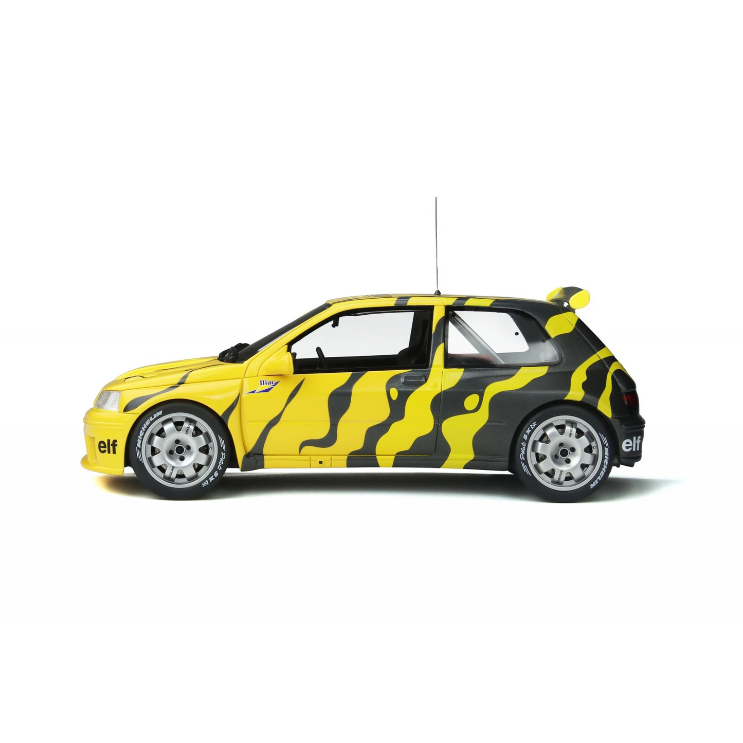 RENAULT CLIO MAXI PRESENTATION ZEBRA BLACK YELLOW 1995 OTTOMOBILE OT822 1/18