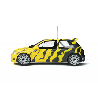 RENAULT CLIO MAXI PRESENTATION ZEBRA BLACK YELLOW 1995 OTTOMOBILE OT822 1/18